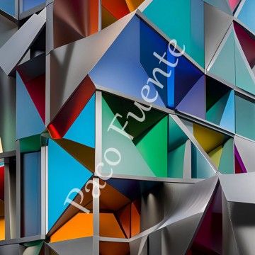 Detalle Arquitectónico XLV - Paco Fuente 50x50 cm. (passpartout integrado en la obra 70x70 cm)