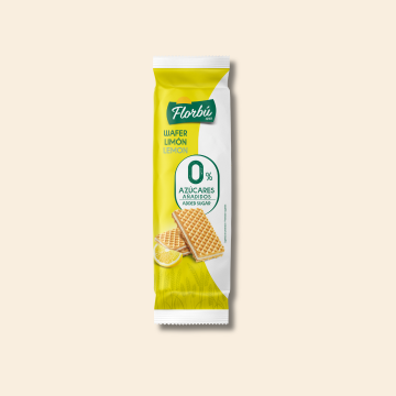 WAFER LIMÓN 0% AZÚCARES 150 GRS de Galletas Florbú