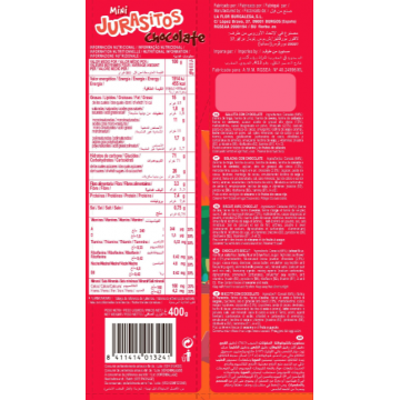 GALLETA JURASITOS CON CHOCOLATE DE GALLETAS FLORBÚ (400 Gr)