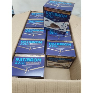 Ratibrom azul, cebo fresco, 10 cajas de 1 kg.