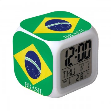 RELOJ ALARMA DESPERTADOR BRAZIL