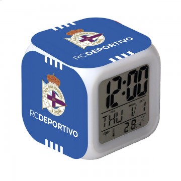 RELOJ DESPERTADOR CON ALARMA Y LUCES LED DEPORTIVO LA CORUÑA