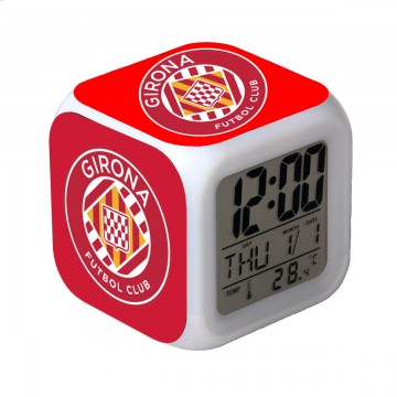 RELOJ DESPERTADOR CON ALARMA Y LUCES LED GIRONA