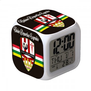 RELOJ DESPERTADOR CON ALARMA Y LUCES LED LOGROÑES