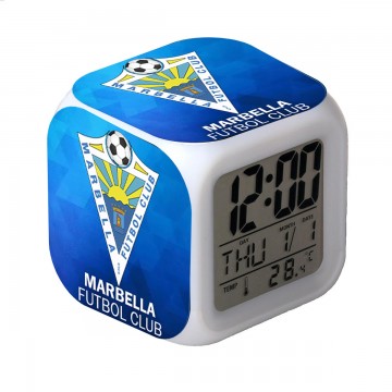 RELOJ DESPERTADOR CON ALARMA Y LUCES LED  MARBELLA