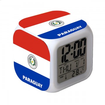 PARAGUAY RELOJ DESPERTADOR CON ALARMA Y LUCES LED PARAGUAY