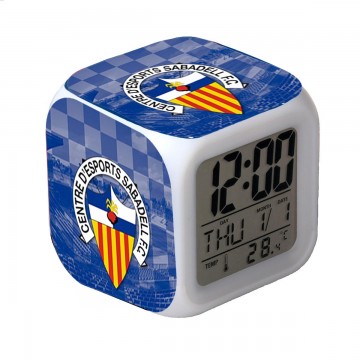 RELOJ DESPERTADOR CON ALARMA Y LUCES LED SABADELL