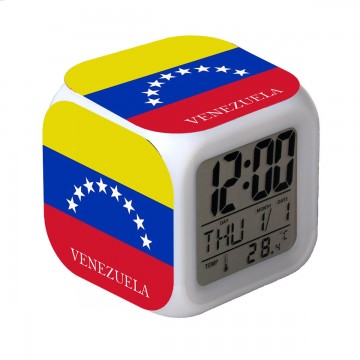 RELOJ DESPERTADOR CON ALARMA Y LUCES LED VENEZUELA