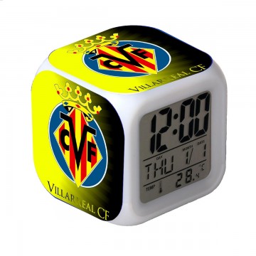 RELOJ DESPERTADOR CON ALARMA Y LUCES LED VILLAREAL