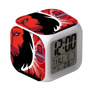 RELOJ DESPERTADOR CON ALARMA Y LUCES LED ZARAGOZA BASKET