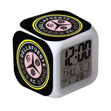 RELOJ DESPERTADOR CON ALARMA Y LUCES LED DELLAFUENTE