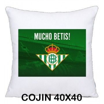 COJIN 40X40 BETIS DECORACION HOGAR REGALOS