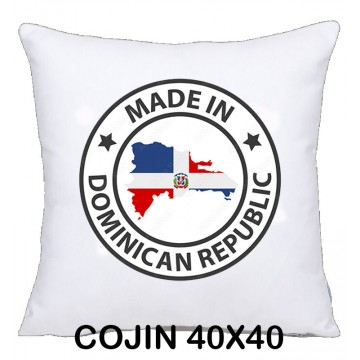 COJIN 40X40 REPUBLICA DOMINICANA DECORACION HOGAR REGALO