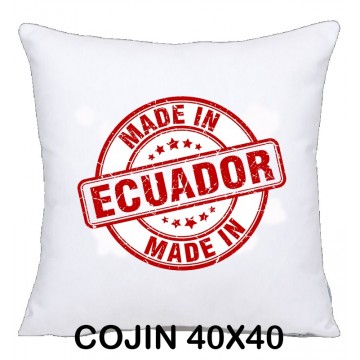 COJIN 40X40 ECUADOR DECORACION HOGAR REGALOS