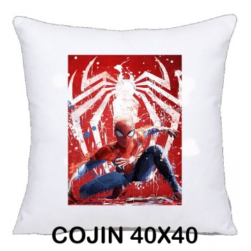 COJIN 40X40 SPIDER DECORACION HOGAR REGALOS