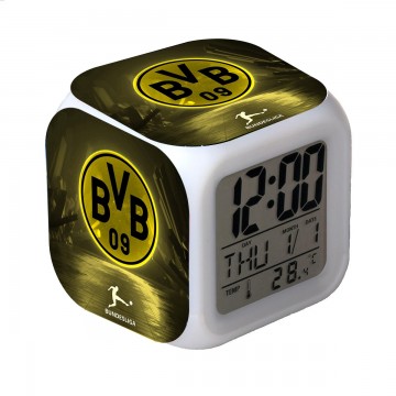 RELOJ DESPERTADOR CON ALARMA Y LUCES LED  BVB