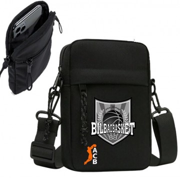 BANDOLERA DE HOMBRO BILBAO BALONCESTO CARTERA BOLSO PARA MOVIL BILBAO