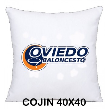 COJIN 40X40 OVIEDO BALONCESTO DECORACION HOGAR REGALOS