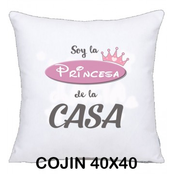 COJIN 40X40 PRINCESA DECORACION HOGAR REGALOS