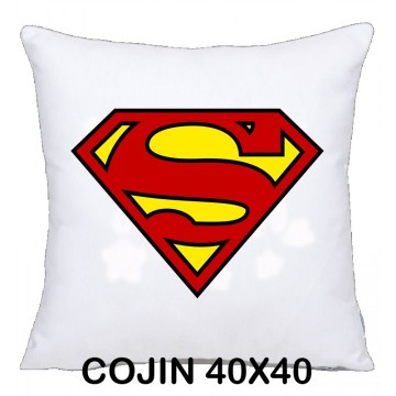 COJIN 40X40 SUPER MAN DECORACION HOGAR REGALOS