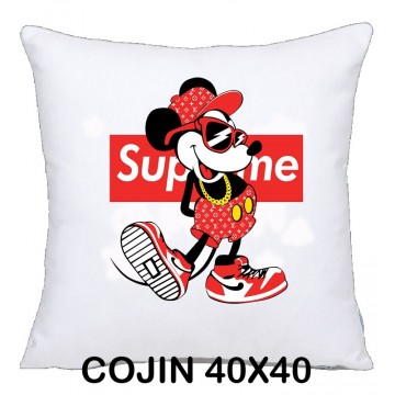 COJIN 40X40 SUPREME DECORACION HOGAR REGALOS