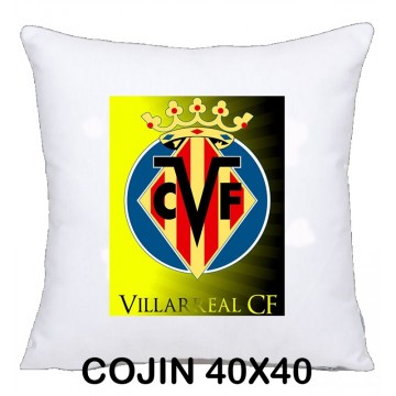 COJIN 40X40 VILLAREAL DECORACION HOGAR REGALOS