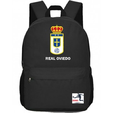 MOCHILA REAL OVIEDO HOMBRE Y MUJER COLOR NEGRO