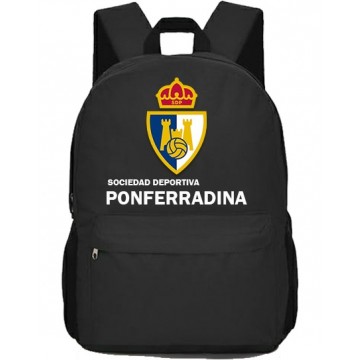 MOCHILA PONFERADINA HOMBRE Y MUJER COLOR NEGRO