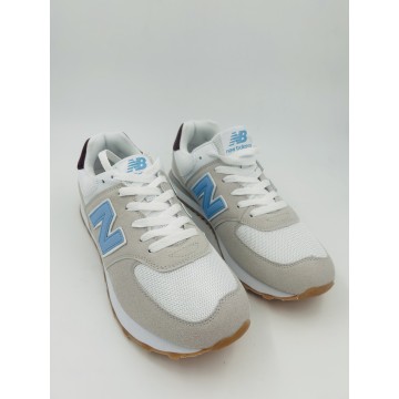 DEPORTIVA DE VESTIR M8876-BEIGE/AZUL