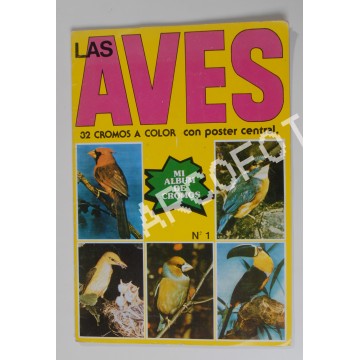 LAS AVES - 32 CROMOS A COLOR CON POSTER CENTRAL - MI ALBUM DE CROMOS Nº 1 - Nueva Situación 1980