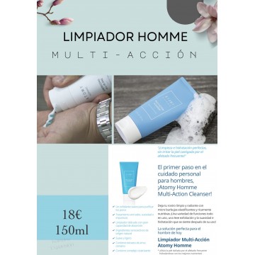 Cuidado MASCULINO - LIMPIADOR HOMME MULTI-ACCIÓN CLEANSER 150 ml.  - ATOMY - Cosmética Coreana