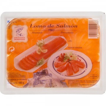 AHUMADOS DOMINGUEZ LOMOS DE SALMON 100 GR