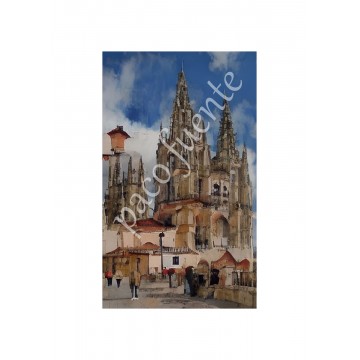 Catedral de BURGOS - Obra de Arte Digital Original y ÚNICA - Firmada y con Certificado de Autenticidad