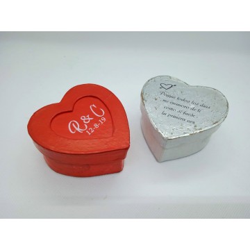 CAJA CORAZÓN PERSONALIZADA