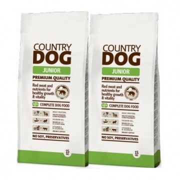 Country Dog Food Junior 15kg (x2)