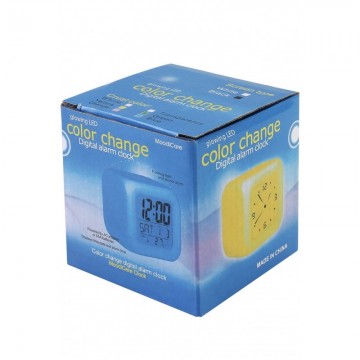 RELOJ DESPERTADOR CON ALARMA Y LUCES LED CD PRADEJON