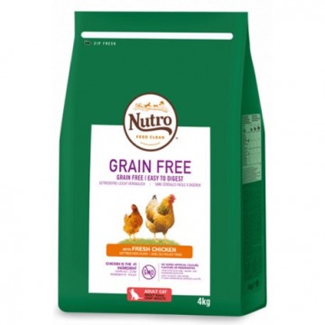 Nutro Grain Free Gato Adult Pollo  4 Kg