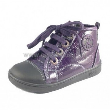 Botas de polipiel violeta...
