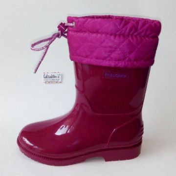 Botas de agua acharoladas...