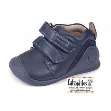 Botines para niño de piel...