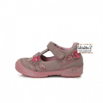 Sandalias de piel lila para...