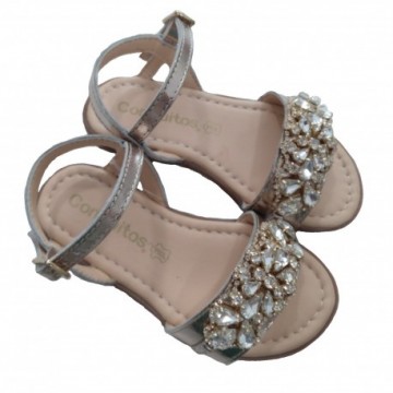 Sandalias de piel para niña...