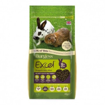 Burgess Excel Conejo Adult Con Menta 4kg