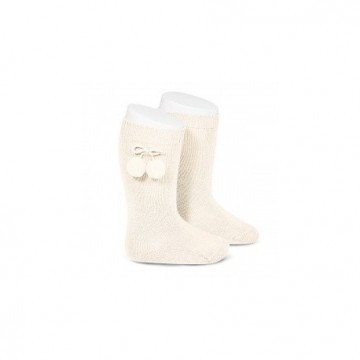 Calcetines altos lisos de...