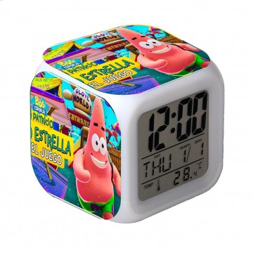 RELOJ DESPERTADOR CON ALARMA Y LUCES LED PATRICIO ESTRELLA