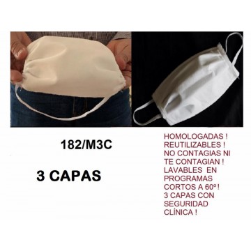 MASCARILLA REUTILIZABLE DE 3 CAPAS