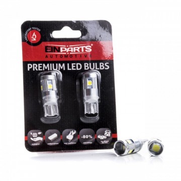 Bombilla Led 2 Uds W5W 9 SMD 3030 CANBUS 6000K