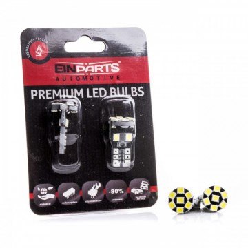 Bombilla Led 2 Uds W5W T10 13 SMD 2835 CANBUS 6000K