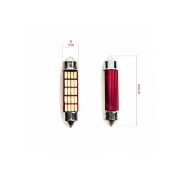 Bombilla Led 2 Uds C10W 41MM 20 SMD 4014 CANBUS 6000K