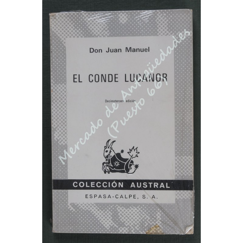 DON JUAN MANUEL - EL CONDE LUCANOR